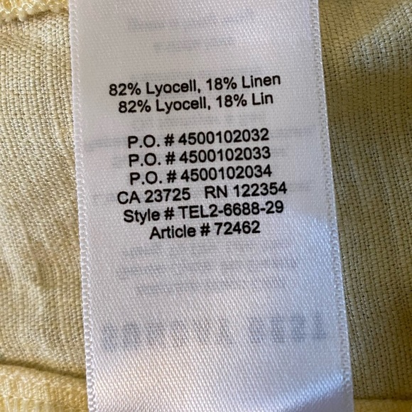 Aritzia Sunday Best Shorts Sz 2 Lyocell Linen #506 - Picture 12 of 12